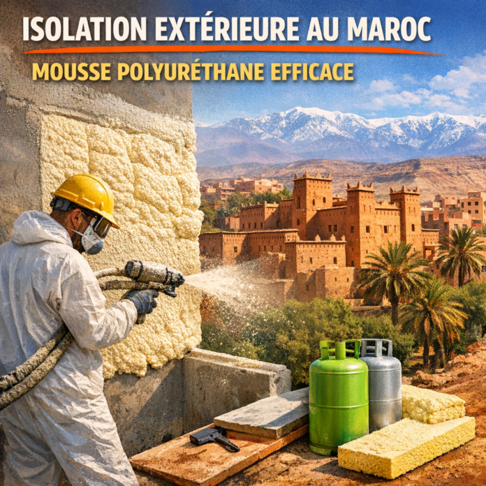 Isolation extérieure au Maroc : Mousse polyuréthane efficace